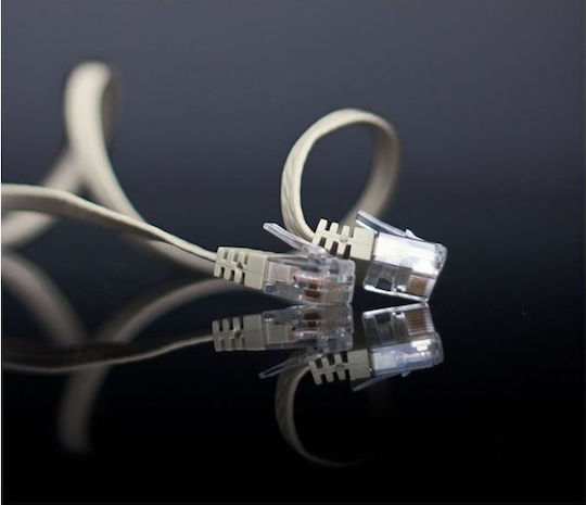 Shiverpeaks Flat U/UTP Cat.6 (Gigabit) Network Cable Ethernet 0.5m Black