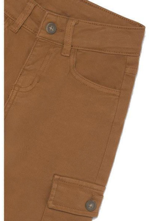 Kids Cargo Trousers Brown