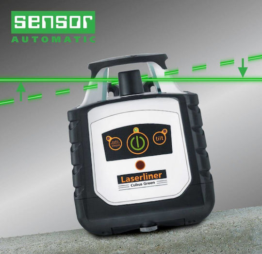 Laserliner Cubus G 210 S Set Rotary Laser Level Green Beam 7.4V
