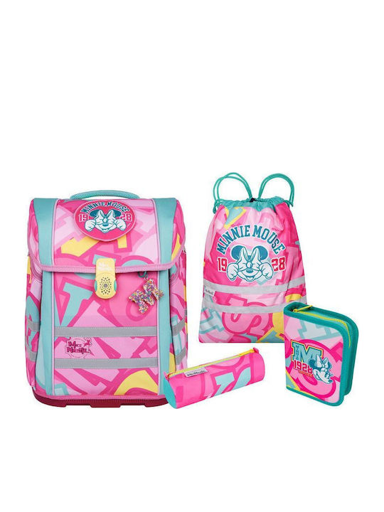 Disney Minnie Mouse Schulset 22 Liter 30 x 22 x 38,5 cm