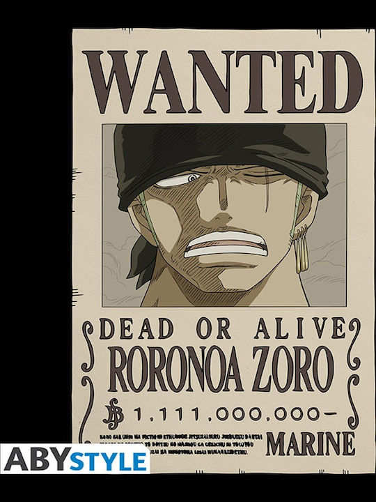 Abystyle One Piece Tricou One Piece Wanted Zoro