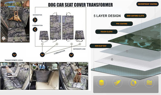 Linomag Waterproof Dog Car Seat Cover Green