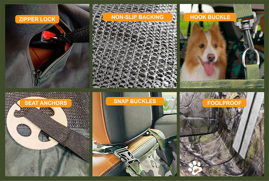 Linomag Waterproof Dog Car Seat Cover Green