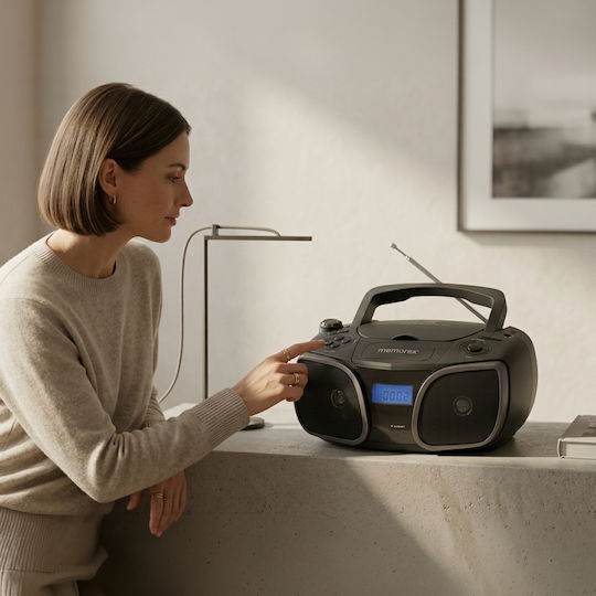Memorex Tragbares Audio-System mit CD Radio Schwarz