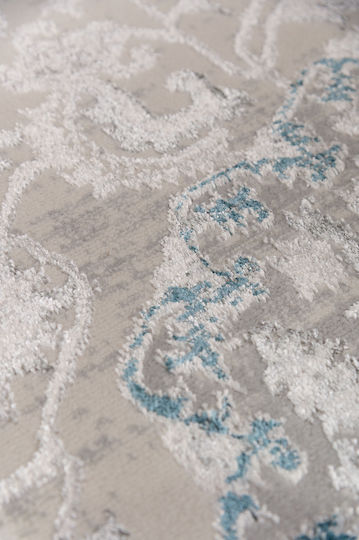 Biokarpet Gossip Round 9860a Grey-blue-160x160