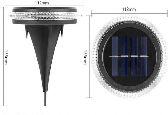 Set 4 Solarleuchten mit Grünem Licht IP44 12x13.5cm