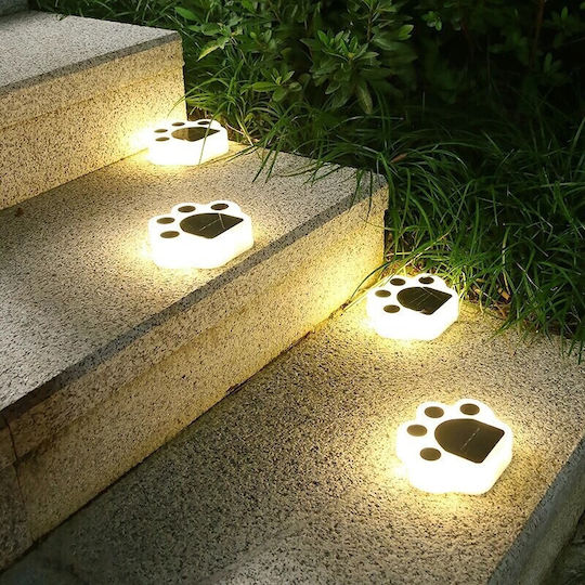 Set 4 Lampi Solare cu Lumină Alb Cald IP65 14x13x3cm