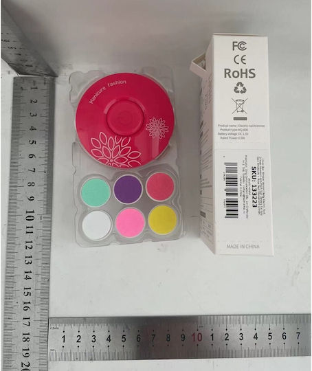 Freză de unghii cu baterie fuchsia