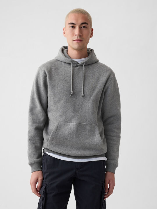 Sweatshirt Fleece with Hood Gray