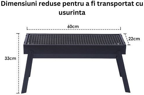 Grătar cu Cărbune Portabil