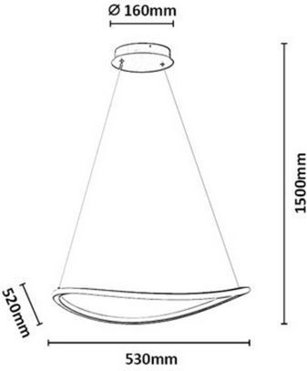 Rabalux LED Smart Κρεμαστό Φωτιστικό Μαύρο 53x52εκ. Rabalux LED Smart Κρεμαστό Φωτιστικό Μαύρο 53x52εκ.