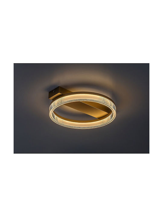 Rabalux Smart Deckenleuchte montieren 37cm Gold mit Integrierte LED und Fernbedienung