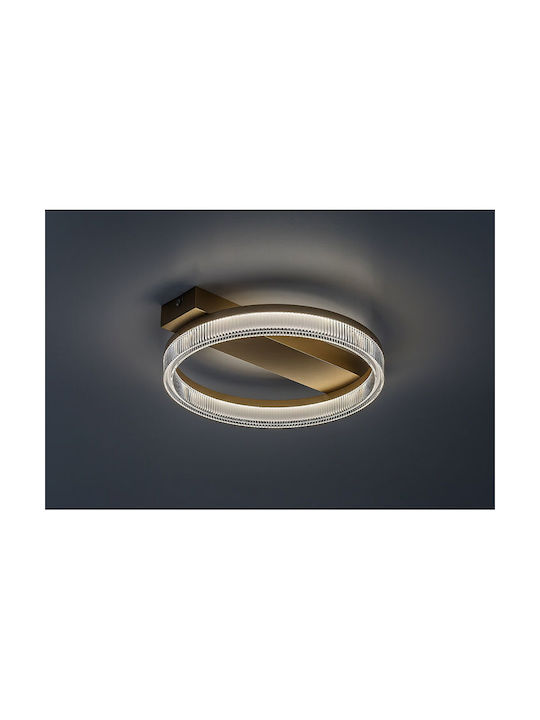 Rabalux Smart Deckenleuchte montieren 37cm Gold mit Integrierte LED und Fernbedienung