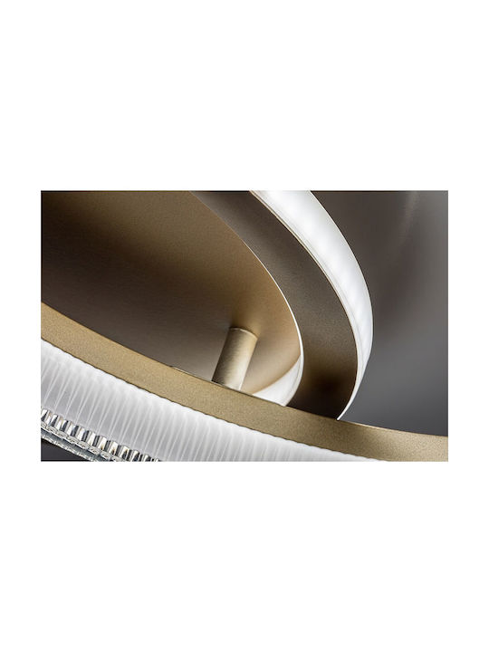 Rabalux Smart Deckenleuchte montieren 53,5cm Gold mit Integrierte LED und Fernbedienung