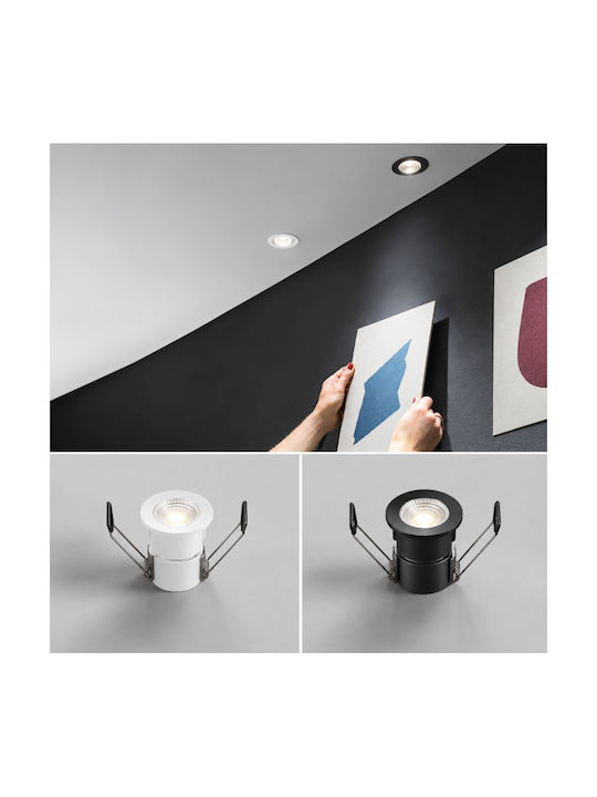 Fan Europe Deckenstrahler Metallisch Rund Mit Eingebauter LED 3x3cm