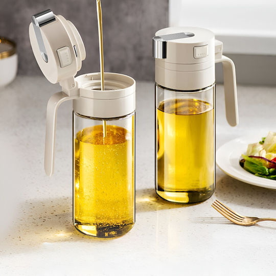 Δοχείο Λαδιού Γυάλινο με Ροή 550ml