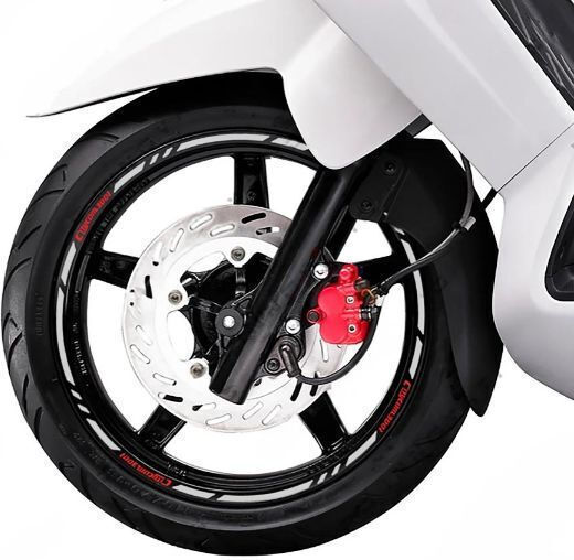 Md Felgenklebeband Sym Citycom 300i Silber Rotes Logo