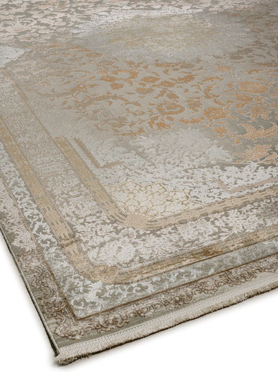 Biokarpet Wohnzimmer Teppich Arcadia 7103a Crem Braun 80x150