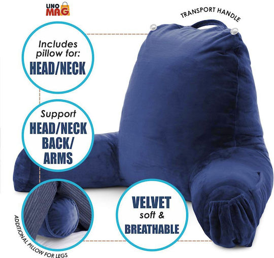 Bolster Albastru 75x33x91.5cm