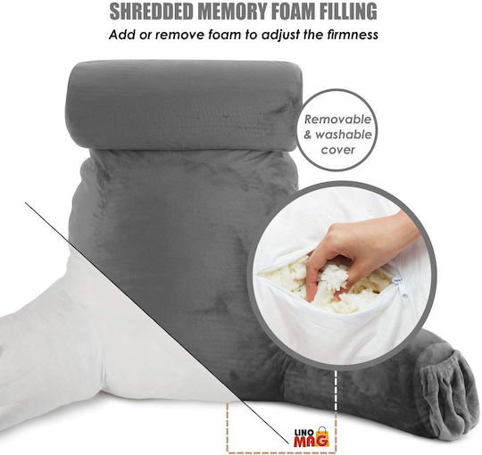 Fotolii Puf Bolster Gri 75x33x91.5cm