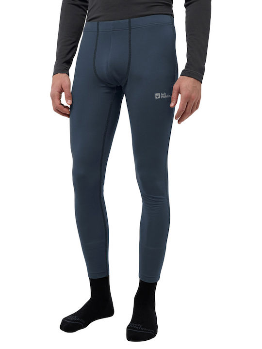 Jack Wolfskin Men's Thermal Pants Blue