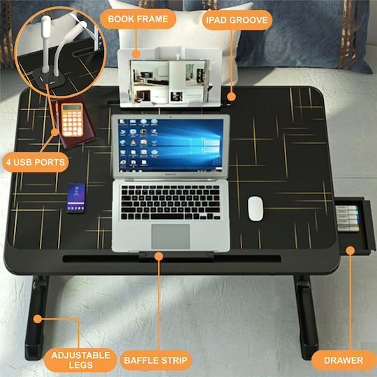 Linomag Laptop-Ständer Für Laptop Bis 17.5 Zoll Verstellbar Faltbar 60cm x 40cm x 27cm ~ 40cm