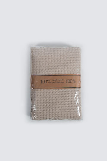 Biokarpet Blanket Pique Naf Naf Cotton Waffle Pique Beige 170 x 240