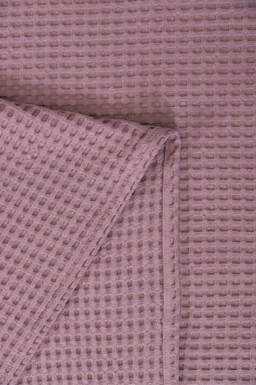 Biokarpet Κουβέρτα Πικε Naf Naf Cotton Waffle Pique Purple-160 X 240 Biokarpet Κουβέρτα Πικε Naf Naf Cotton Waffle Pique Purple-160 X 240