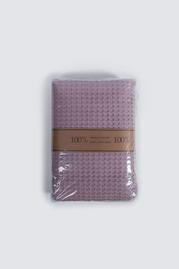Biokarpet Blanket Pique Naf Naf Cotton Waffle Pique Purple 160 x 240