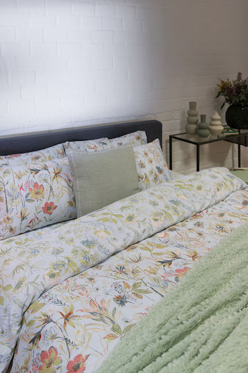Viokarpet Duvet Cover Diamond 251 Emerald Blue Set Duvet Cover Super King