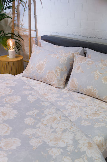 Viokarpet Duvet Cover Diamond 253 Pearl Light Blue Set Duvet Cover Super King