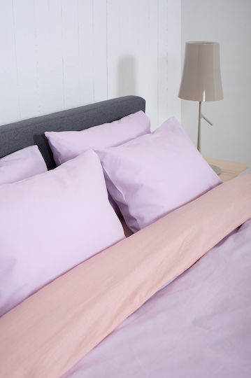 Viokarpet Duvet Cover Set View Lilac Powder Single 165x245 Cm