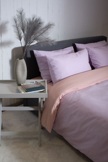 Viokarpet Duvet Cover Set View Lilac Powder Single 165x245 Cm