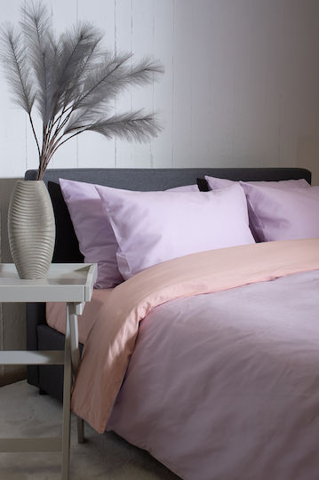 Viokarpet Duvet Cover Set View Lilac Powder Single 165x245 Cm