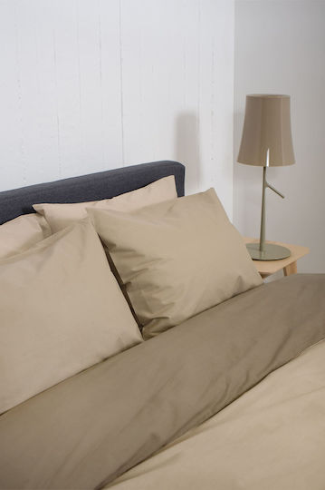 Viokarpet Duvet Cover Home View Beige Gray Set Single 165x245 Cm