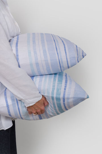 Biokarpet Μαξιλαροθήκη Naf Naf Summit 151 Vinson Blue-σετ Μαξιλαροθήκες