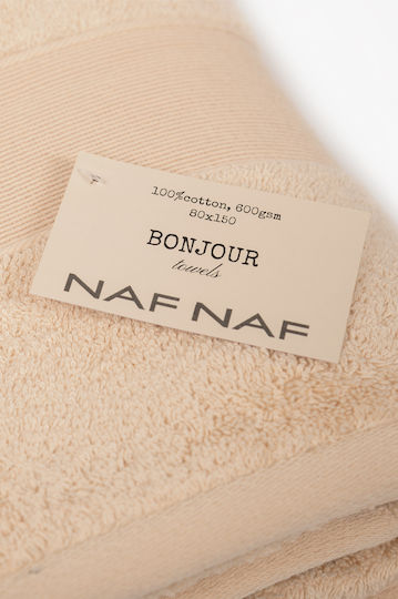 Biokarpet Bath Towel Naf Naf Bonjour Cream 80x150