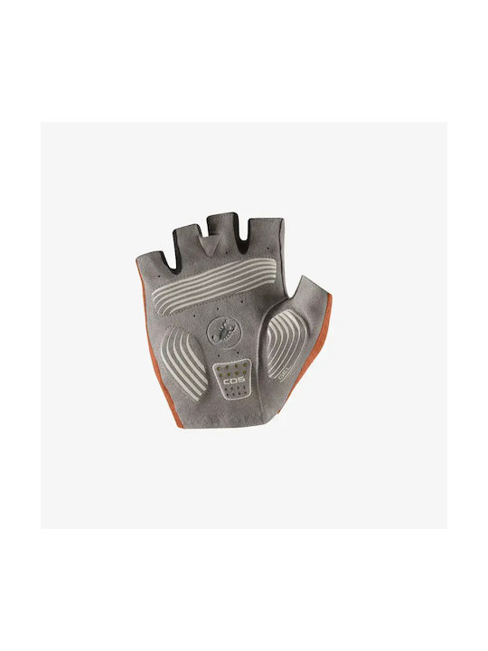 Castelli Halber Finger Fahrradhandschuhe Braun