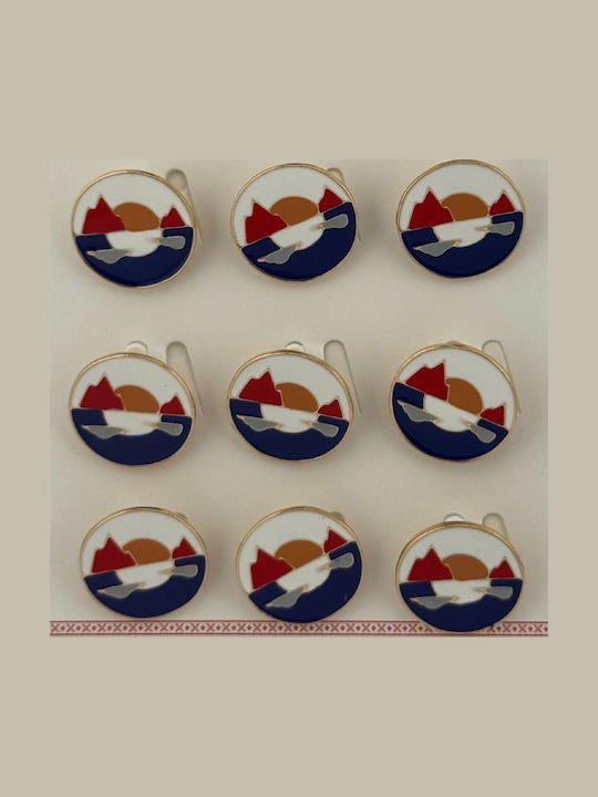 Set 12 Pinuri Mărțișor Copii Jolie Design Peisaj Multicolore