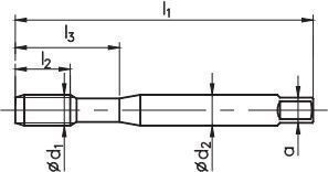 Fanar Handgewindebohrer M5 C2-111101-0050 HSS Typisches Metrisches Gewinde Iso Din-13