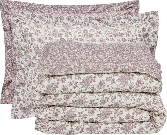Das Home Set Bettbezug 5454 160x240cm Einzeln mit Kissenbezug Nude