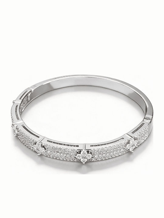 Brățară Pentru Femei Cu Design Floare Cu Zircon