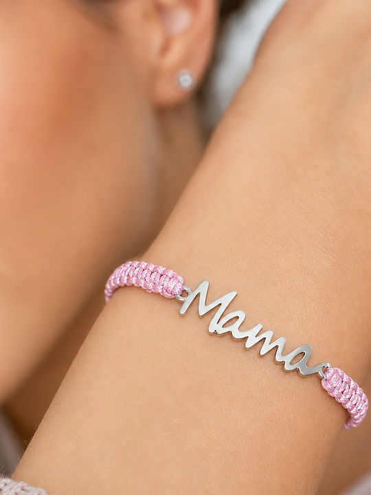 Pink Bracelet Mama Pendant