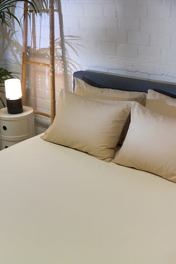 Viokarpet Duvet Cover Set 240x260cm Super King With 2 Pillowcases Birch