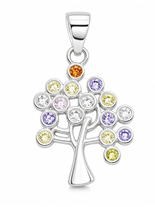 Charm Brad din Argint cu Zircon