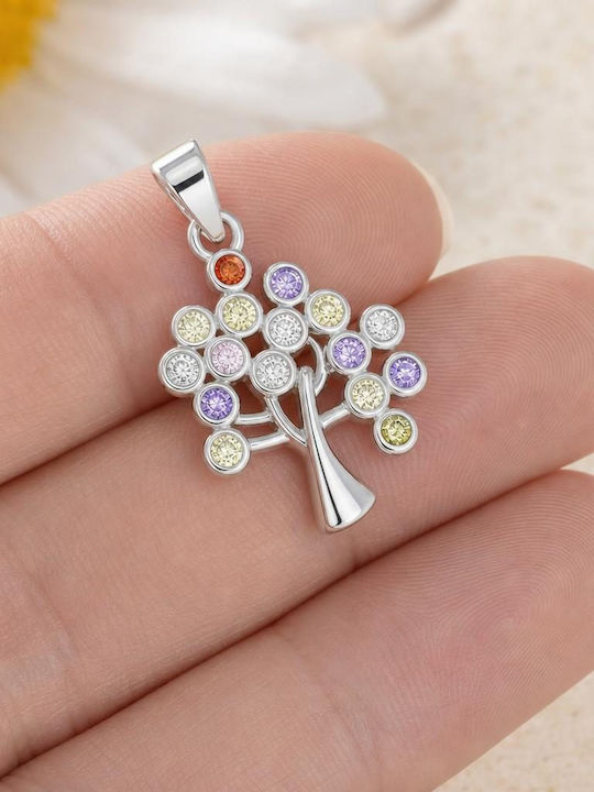 Charm Brad din Argint cu Zircon