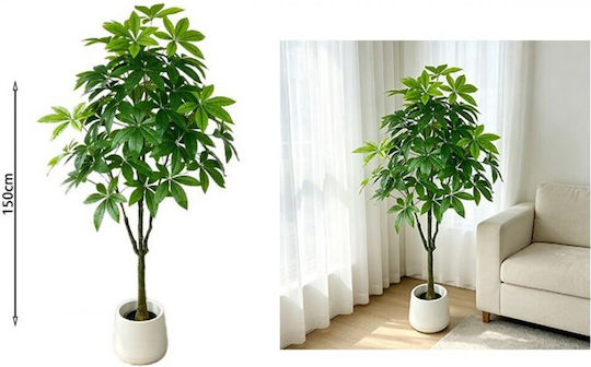 Künstliche Pflanze im Topf Benjamin Grün 150cm Marhome