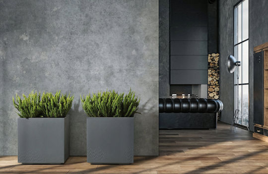 Krups Concrete Flower Pot Anthracite 300x28.6cm