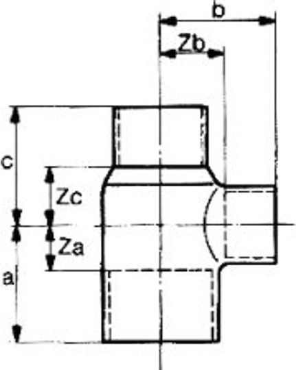 Conex Меден Намаляващ Тройник Серия 5000 18 X 15 X 15mm 5130018015015