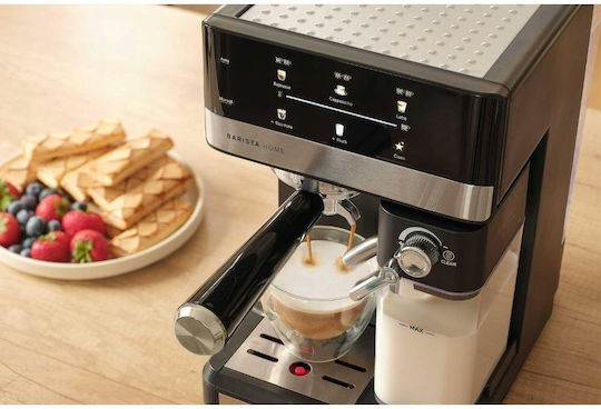 Sencor Автоматична Еспресо Кафемашина 1350W 20bar За Cappuccino Черна SES 4060BK